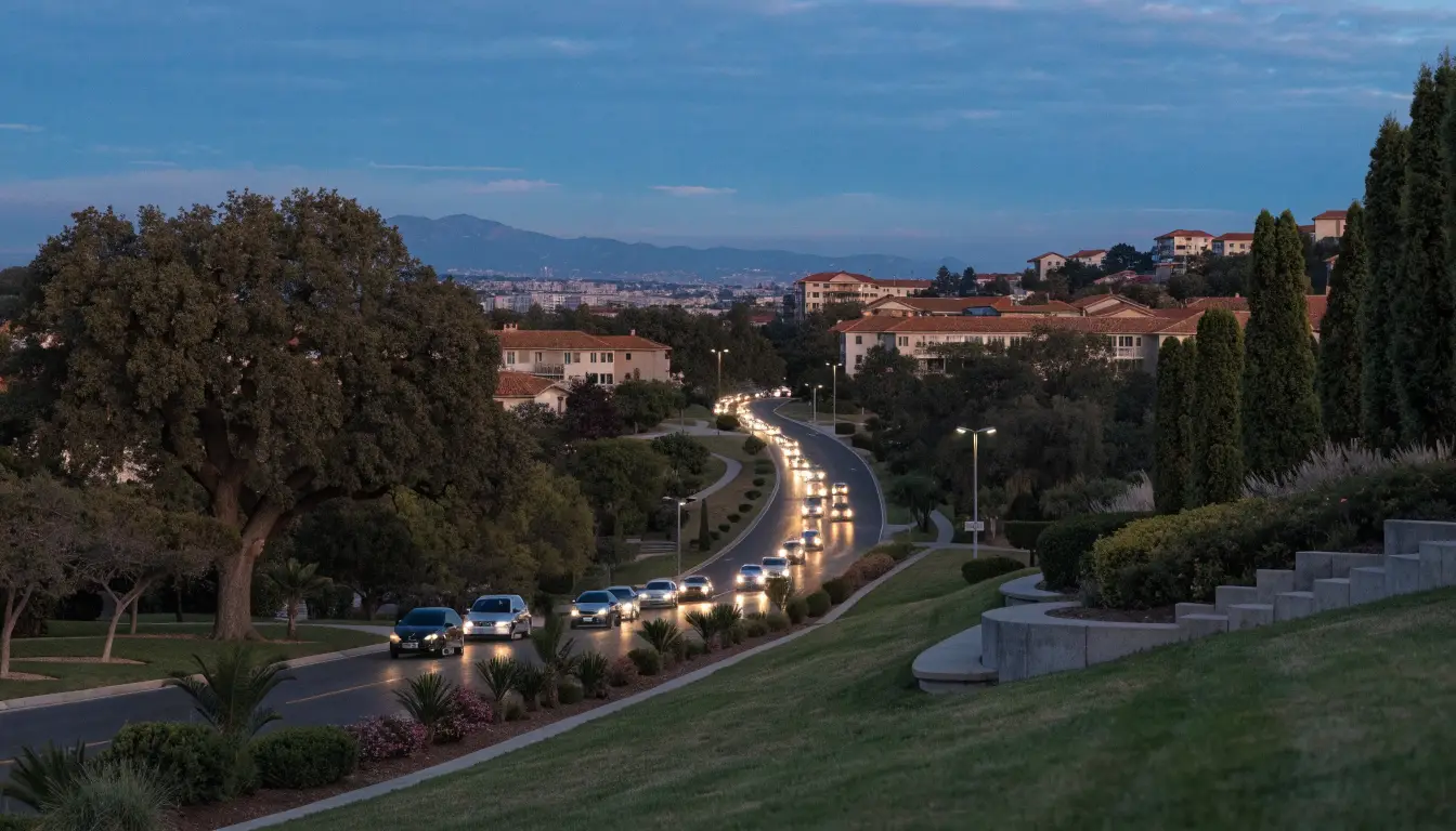 Alessandro Boulevard through the Orangecrest south end of Riverside
