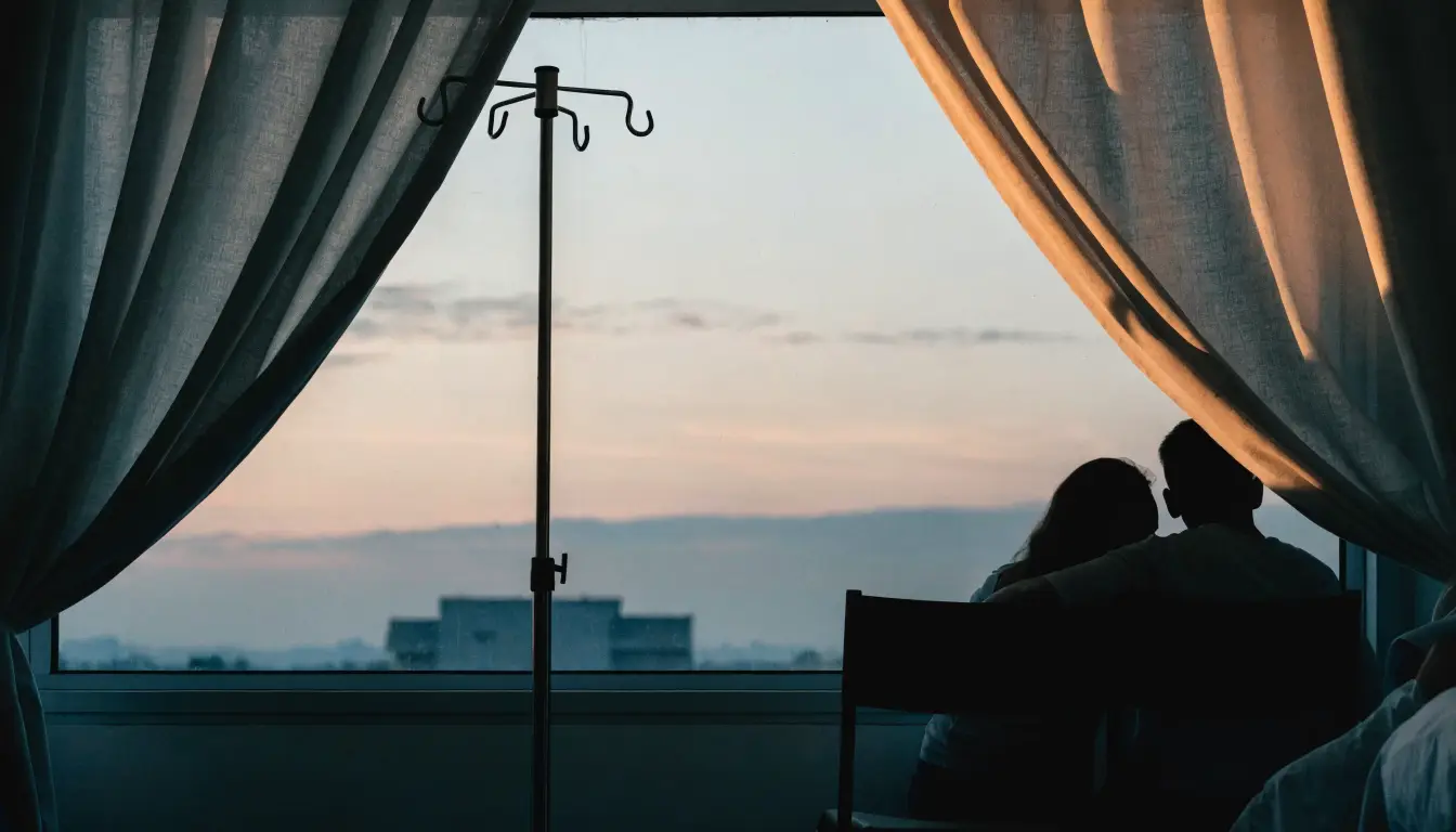 Hospital window light on an empty chair — when a Riverside injury claim is built as catastrophic