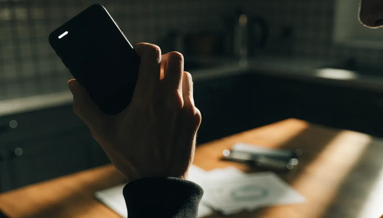 A phone mid-call beside a notepad — what not to tell the adjuster after a Riverside crash